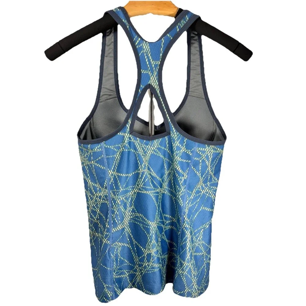 Nike Shirt Womens Blue Tank Top Sleeveless Gym Tennis Golf‎ Dri Fit Size Medium